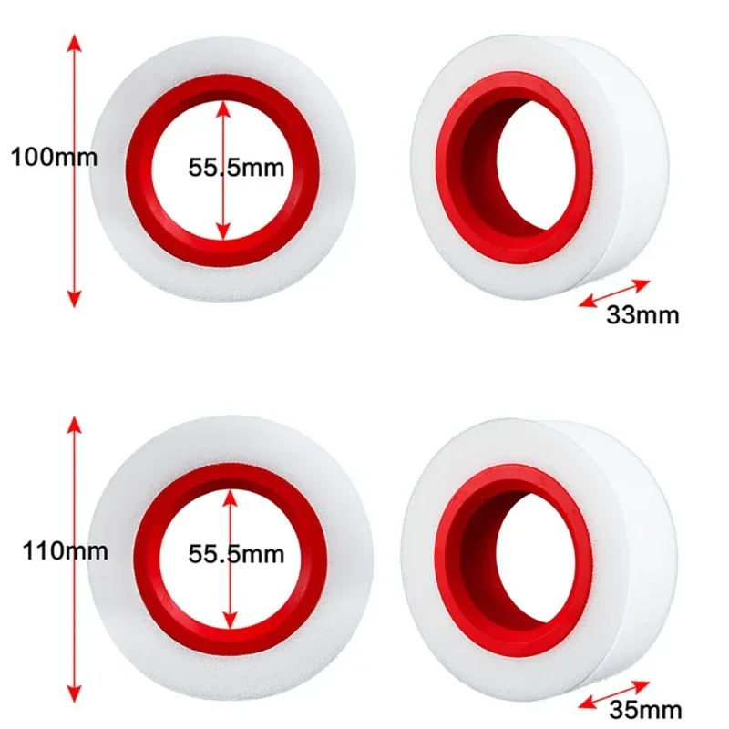 

EVA Dual Stage Foam Fit 1.9" 100-110mm Wheel Tires for 1/10 RC Crawler Axial SCX10 90046 TRX4 Gen8 VS4-10