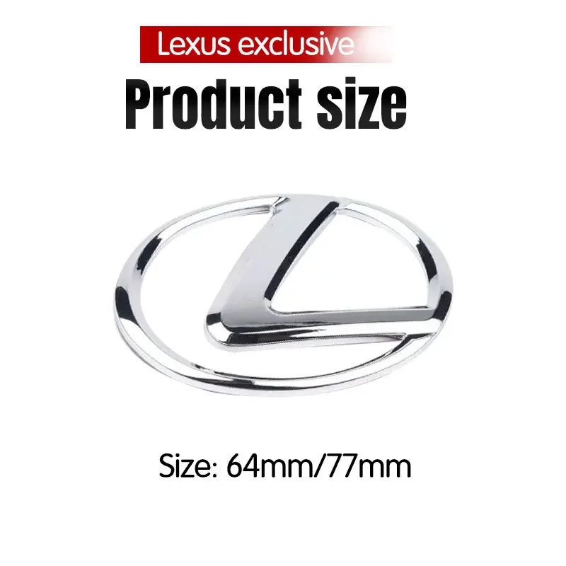 64mm 77mm electroplated high-end process metal steering wheel logo Stickers for LEXUS RX300 RX330 RX350 IS250 LX570 is200 NX RX