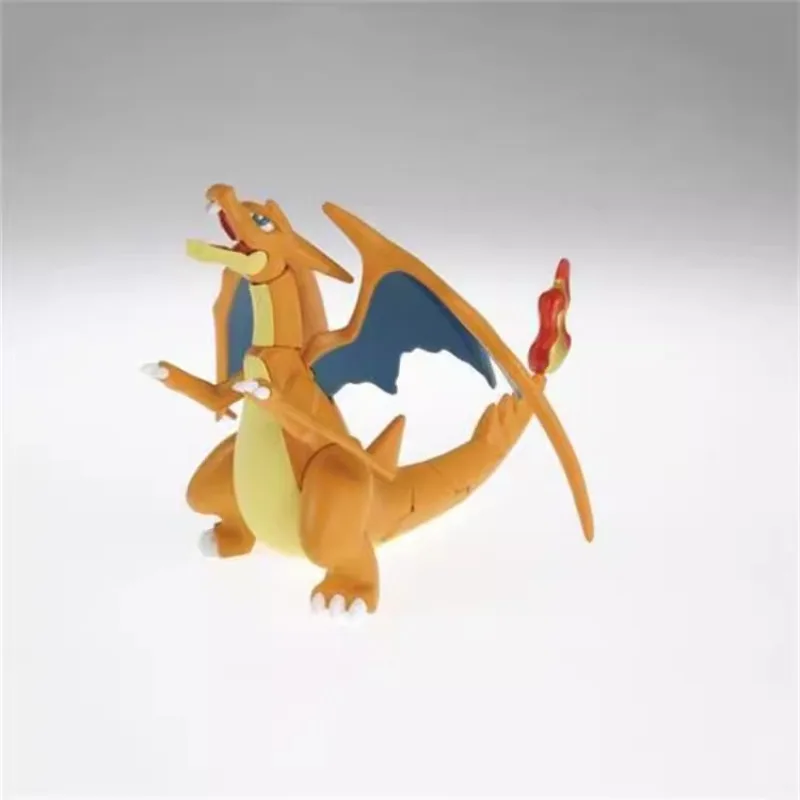 Bandai Original Pokemon Anime Figure Charizard Evolution Series Action Figure Toys for Kids Gift Collectible Model Ornaments