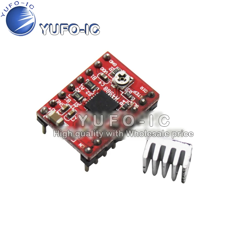 3 D Printing A4988 Stepper Motor Drive Send Heat Sink Row Needles Has Red Plate Welding