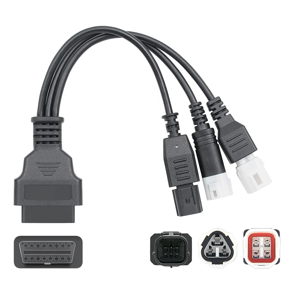 

for Motorcycle OBD2 Adapter 3PIN 4PIN 6PIN to Female Cable Motorbike Diagnostic Cable for Yamaha for Honda Motorcycle Scanner