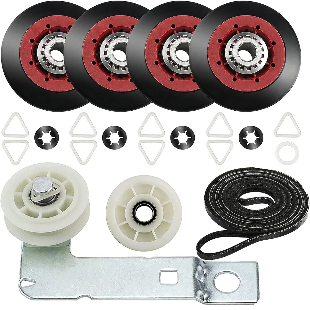 4392067 Dryer Repair Kit and W10837240 Dryer Idler Pulley for Maytag Bravos Whirlpool Duet Kenmore Elite Dryers