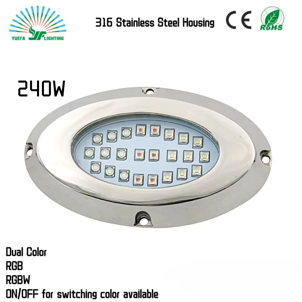 Factory direct sales 3-year warranty, marine spotlights, yacht submarine accessories, marine LED stern lights, underwater lights