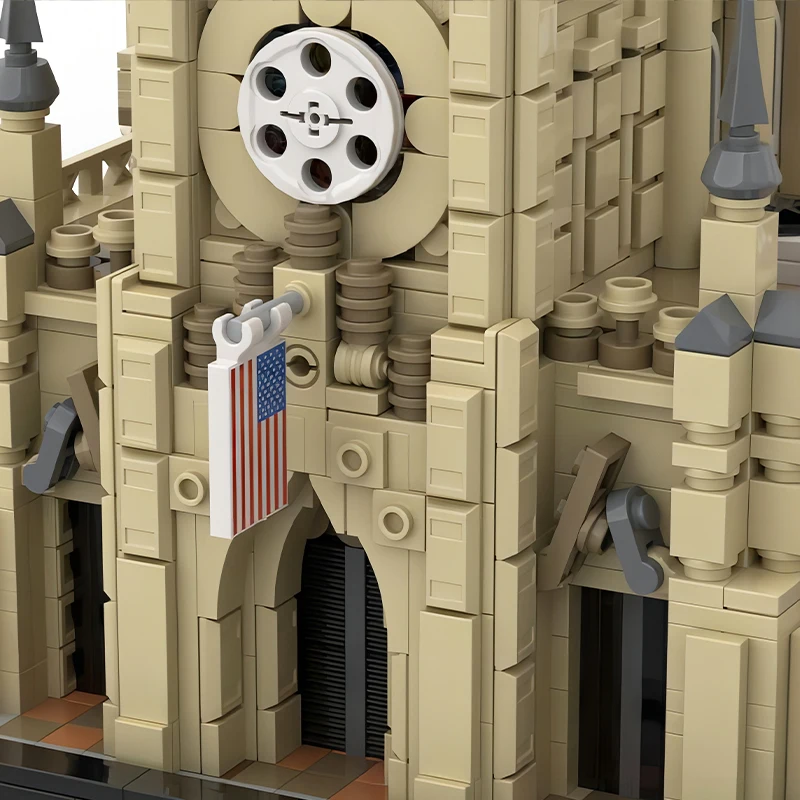 Berühmte Stadt Street View Gnade Kirche NYC Modulare Architektur MOC Bausteine Montage Modell Angepasst Ziegel Spielzeug Geschenke