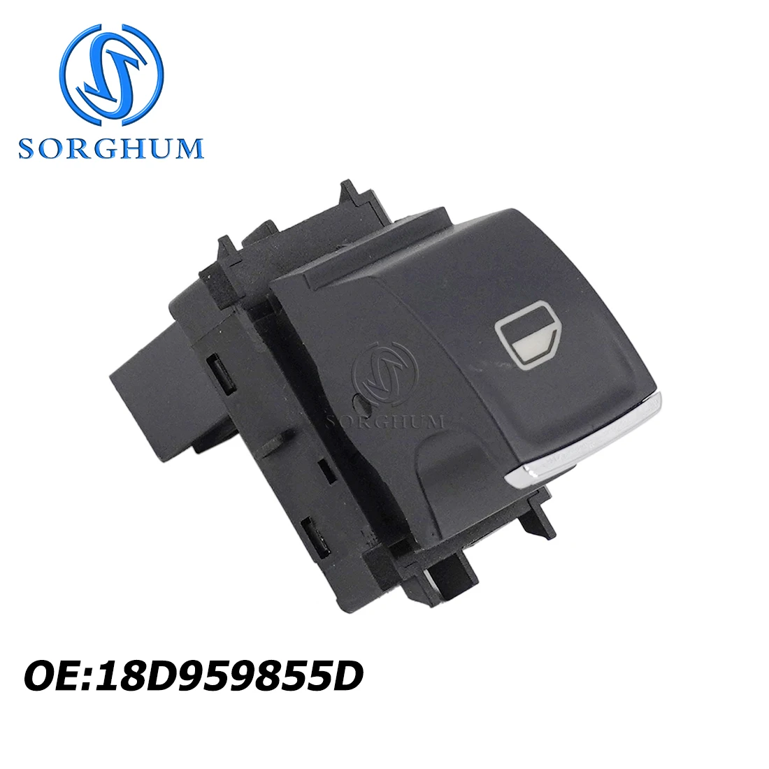 SORGHUM 18D959855D Power Window Master Switch Button For 2015 2016 2017 2018 2019 Lavida 1.6 1.4 5G0868345 With Plating Red 4Pin