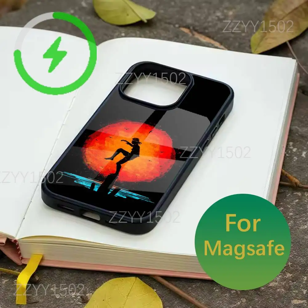 Custodia per telefono Cobra Kai Snake Hawk per iPhone 17,16,15,14,13,12,11,Pro,Max,Plus,Mini,SE4,E Magsafe Ricarica wireless