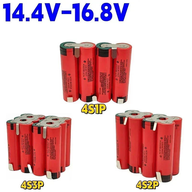 18650 GA lithium battery pack 3500mAh, 3.6V 7.2V 10.8V 14.8V 18V 21.6V, suitable for screwdriver battery customization welding