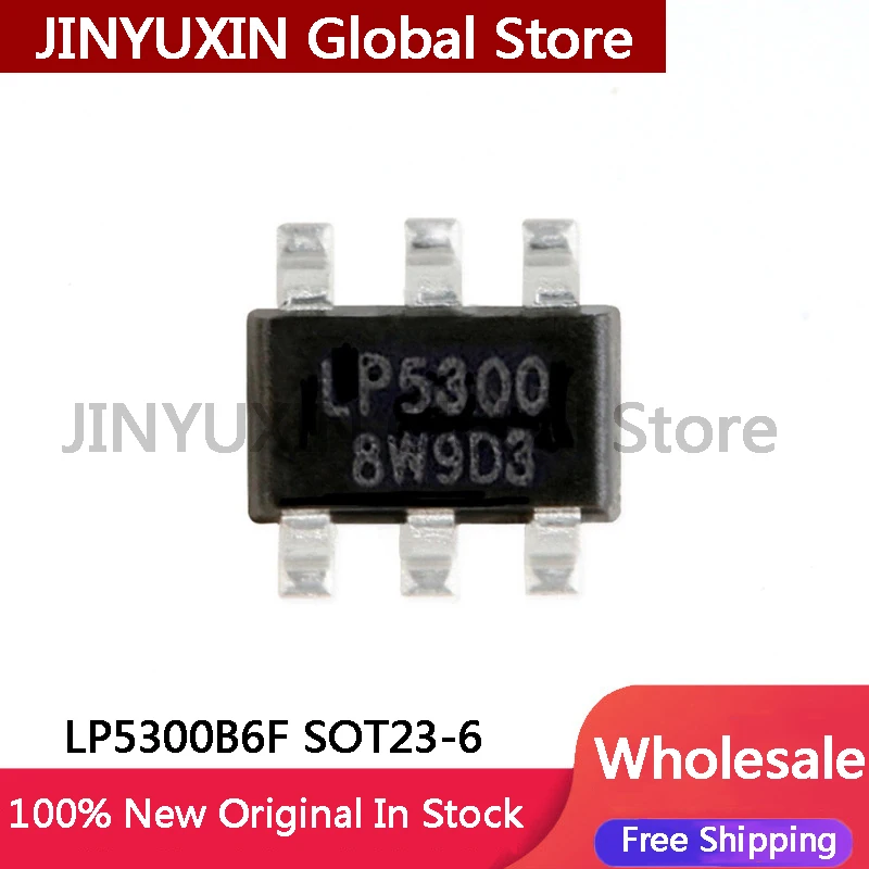 10-100 sztuk LP5300B6F LP5300 SOT23-6 zabezpieczenie przeciwprzepięciowe chip IC w magazynie hurtowym