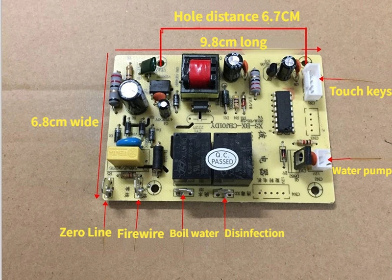 Automatic Tea Bar Machine Control Board Tea Stove Line Computer Board Automatic Water Touch Four-key Universal Motherboard