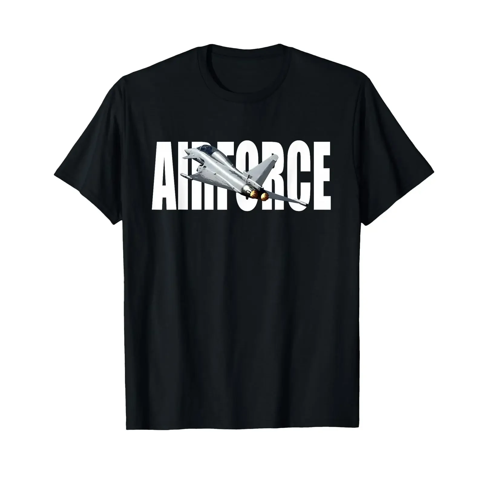 Airforce EUROFIGHTER TYPHOON FIGHTER PLANE T Shirt vintage Washed Breathable streetwear designer clothes homme Stretched Casual