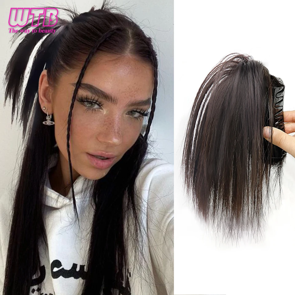 Synthetic Wig Ponytail Ball Head Half Tied Lazy Wind Grip Fountain High Ponytail Sweet Cool Chicken Hair Wig Ponytail