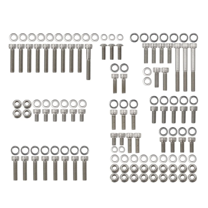 Juego de tornillos de motor de acero inoxidable pulido, para Yamaha Yfz350, Banshee Atv