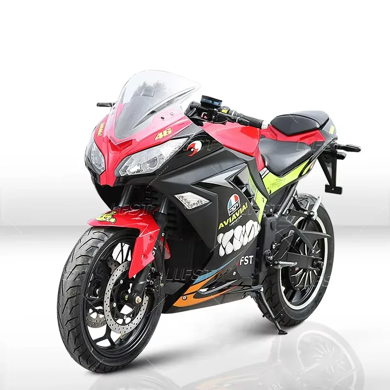 

2025 New Style Professional 2000W Electric Racing Sports Bike Adult Off-road Dirt Bike Vacuum Tyre Electric City Scooter Motorcy