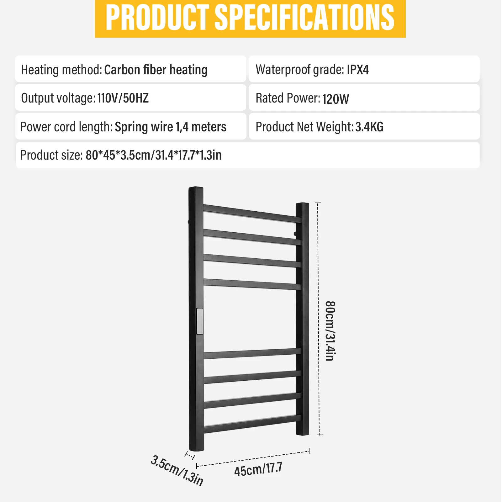 رف منشفة أكثر دفئًا يُثبت على الحائط، رف تدفئة المناشف، رف الحمام، سخان منشفة الحمام للمطبخ، الشقة، صالة الألعاب الرياضية، الفندق، المنزل