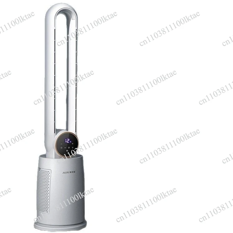 New Bladeless Household Floor-to-ceiling Wind Remote Control Timed Dormitory Electric Fan Cold Fan