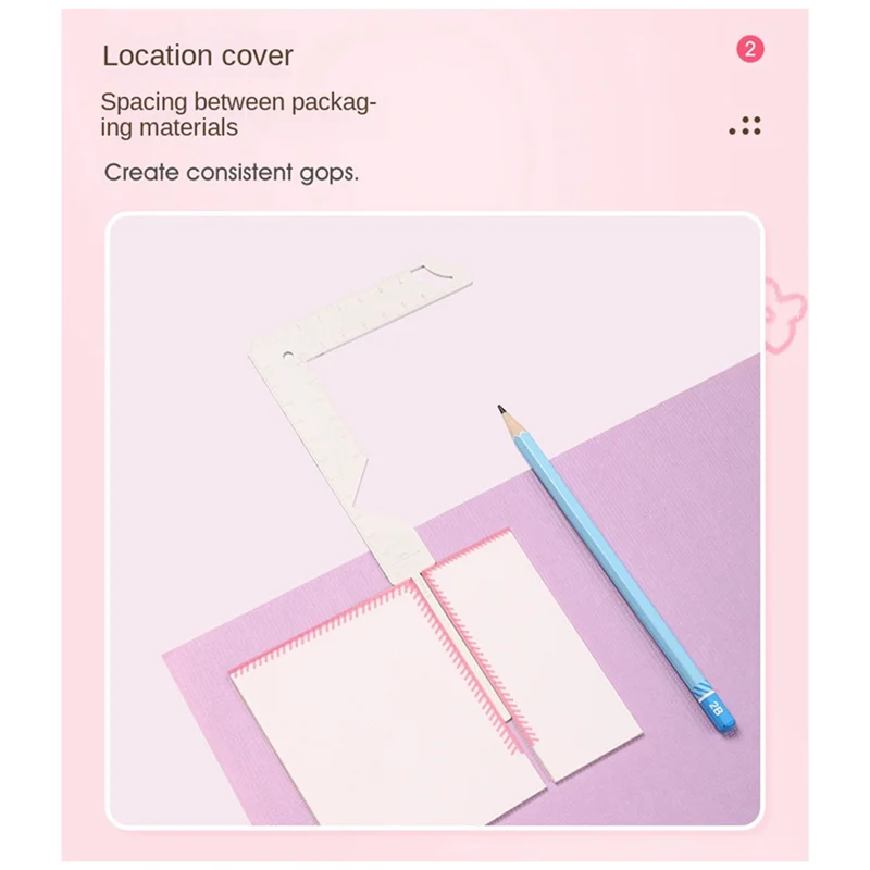 2025 New-5-In-1 Book Cover Guide Stainless Steel Metal Bookbinding Cover Tool For Scribe Marking Album Notebook Gauge Ruler Easy