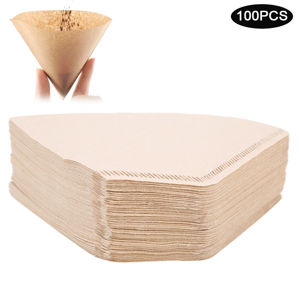 Filter Paper Fan‑Shaped Disposable Coffee Filter Paper Kit Replacement Coffee Making Accessory