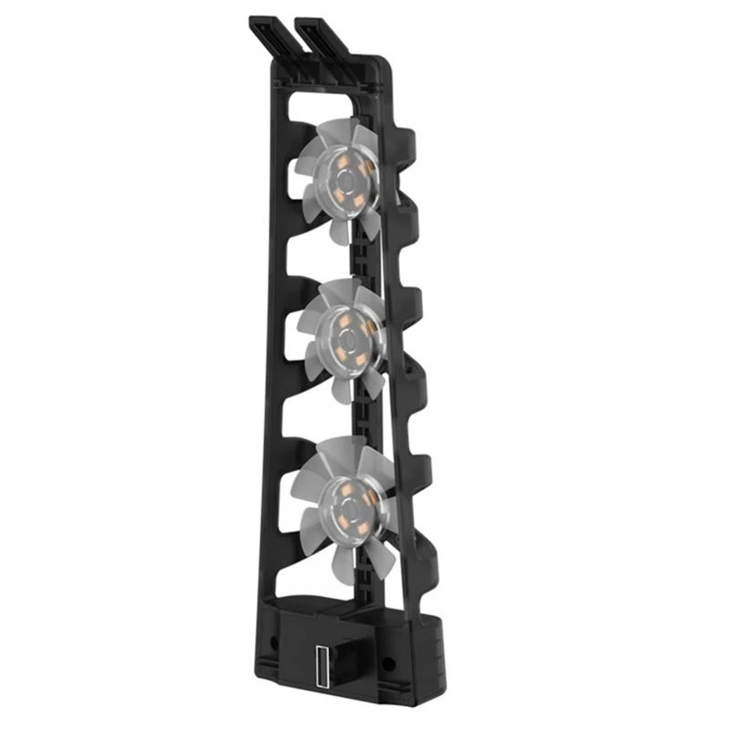 K0EA Host Cooling Fan for Game Console Heat Dissipation Rear Blu-ray Heat Radiator Mini Cooling System with USB Port