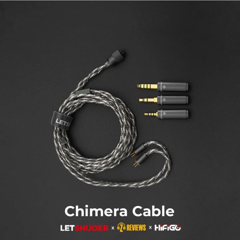 Letshuoer X Z Beoordeelt Chimera 2pin 0.78 Kabel Met Verwisselbare Afsluitpluggen (2.5/3.5/4.4) Voor 0.78 Connectoren Z12/ S12/S12pro