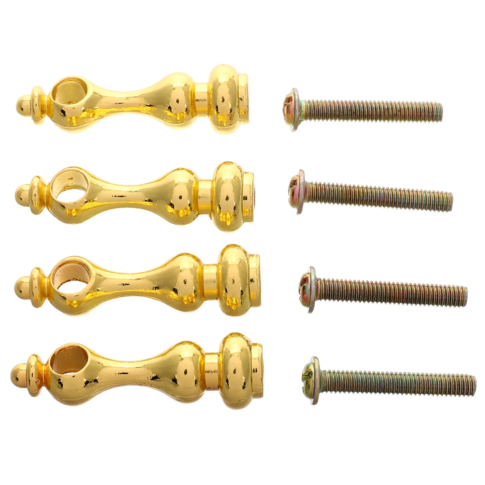 

4 PCS Fence Accessories Gallery Connector Post End Cap Cabinet Iron Railing Banquet