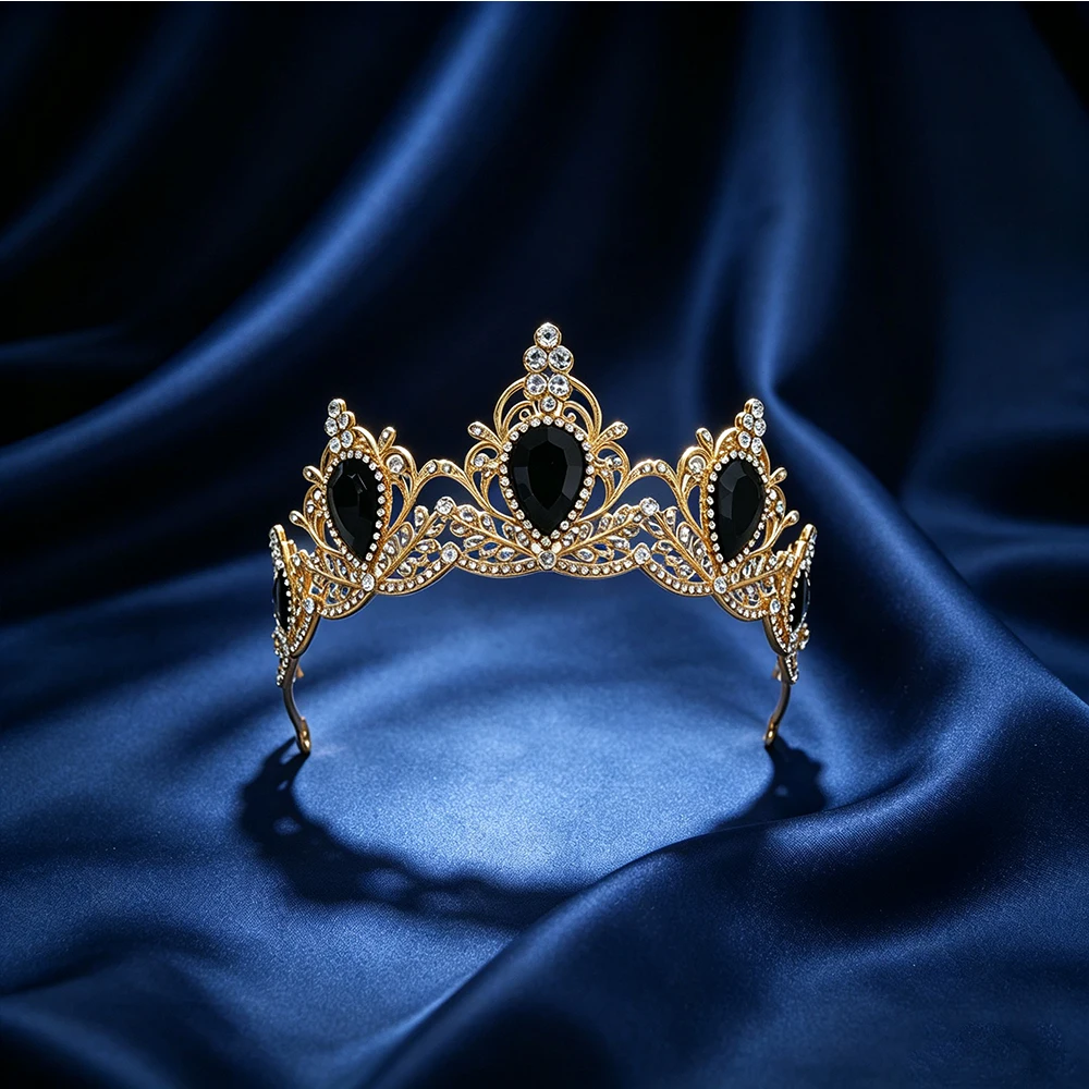 تاج باروكي مرصع بالأحجار الكري - مراجعة Women'S Hair Accessories Wedding وسعره