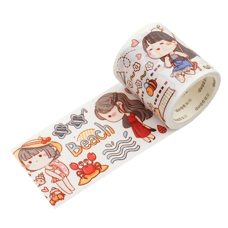 Small mochi Special Oil and Paper Tape Milk Cover Town Magical World New Product Handheld Tent Sticker