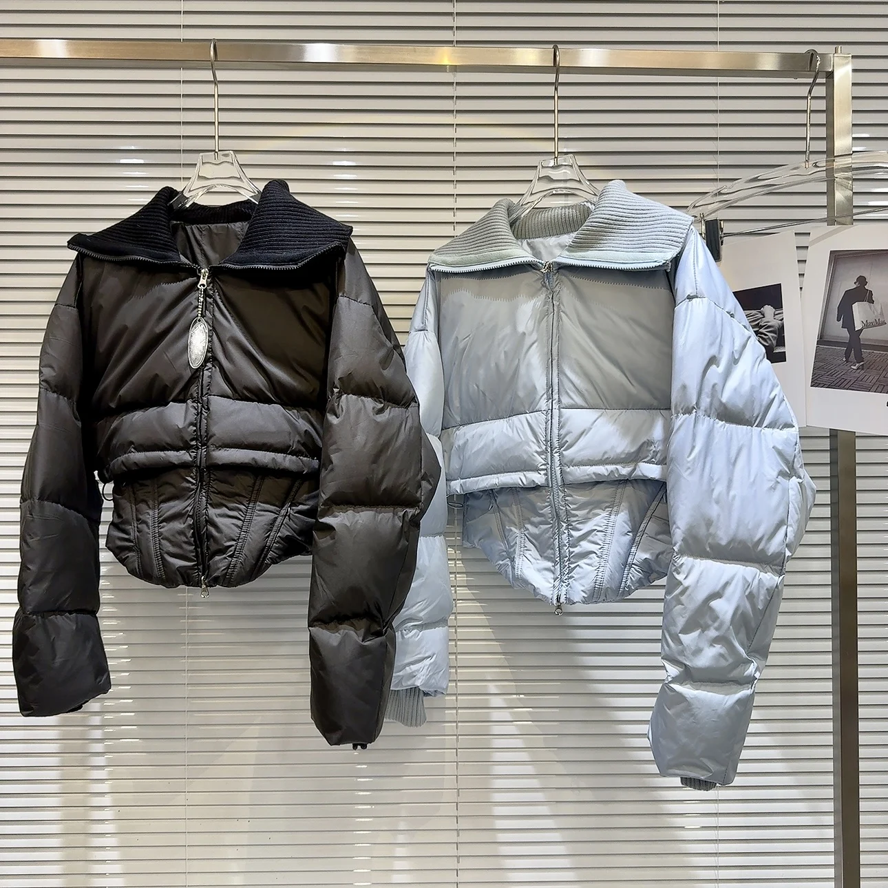 

Winter Short Navy Collar Thread Down Jacket Women White Duck Down Zipper Down Jackets Female Thick Warm Parker Slim Outwears