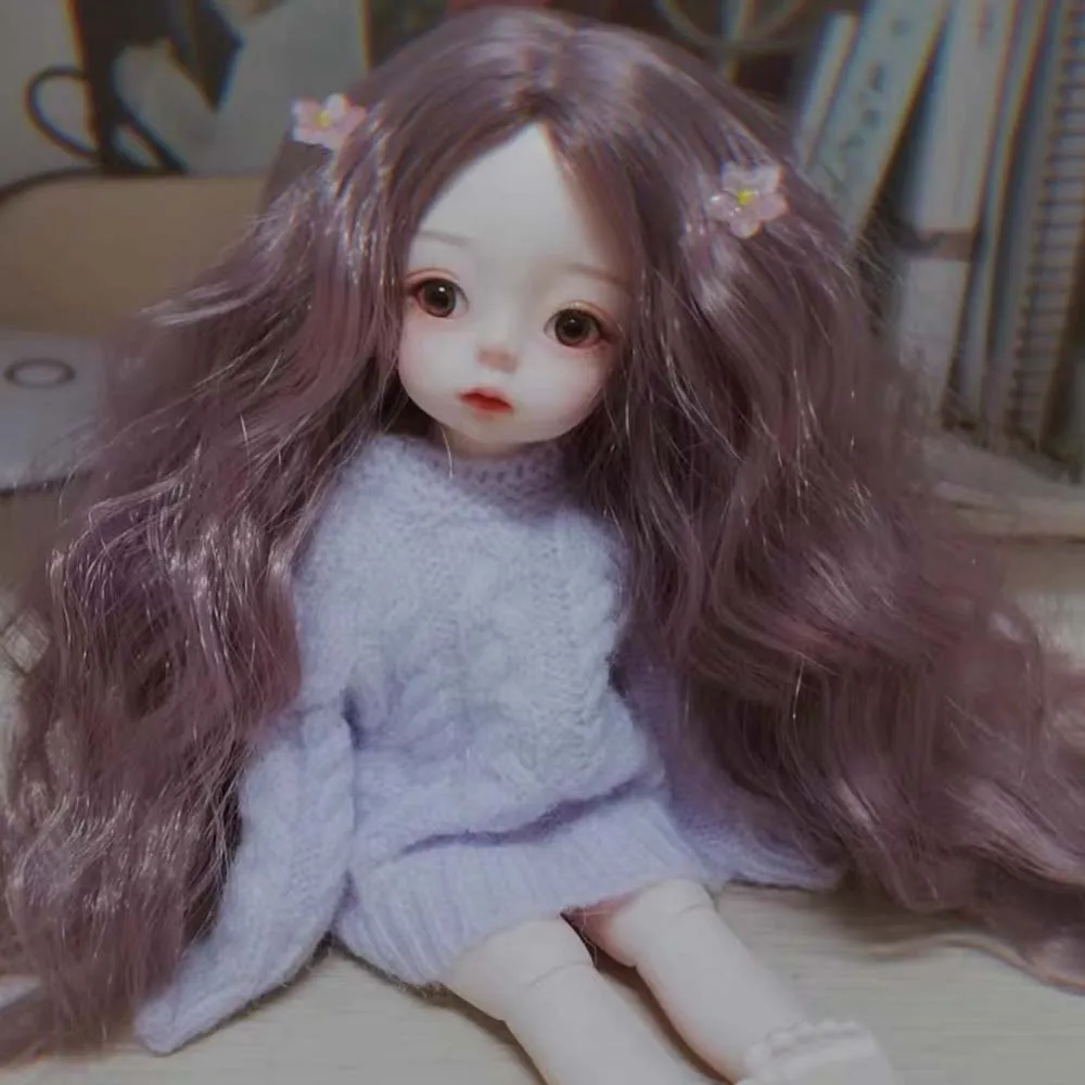 

1/3 1/4 1/6 1/8 Bjd SD Doll Wig High Temperature Wire Long Fashion Wavy For Doll Toy Hair