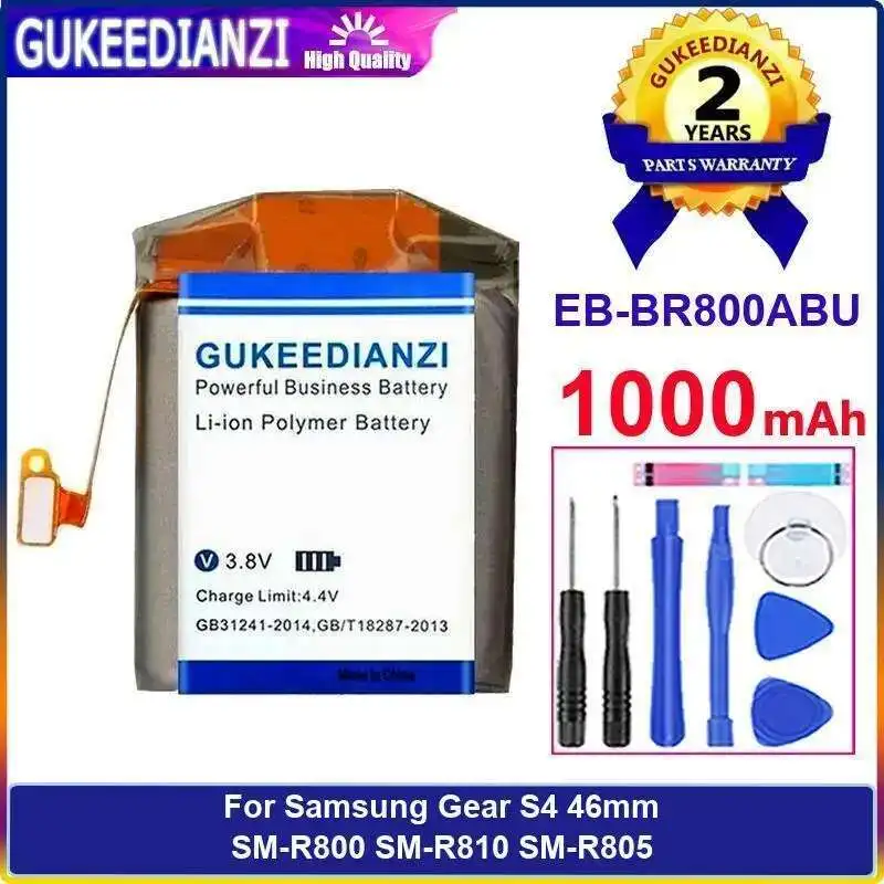 

For Samsung Gear S4 46Mm SM-R800 SM-R810 SM-R805 1000Mah Watch Battery EB-BR800ABU Reliable Replacement