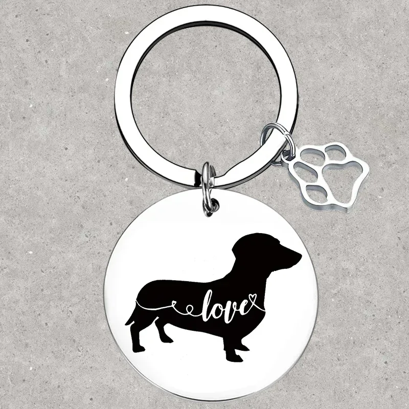 Hot Dog Dachshund Keychain Dachshund Mom Gifts Key Rings animal Dachshund Lover Gifts