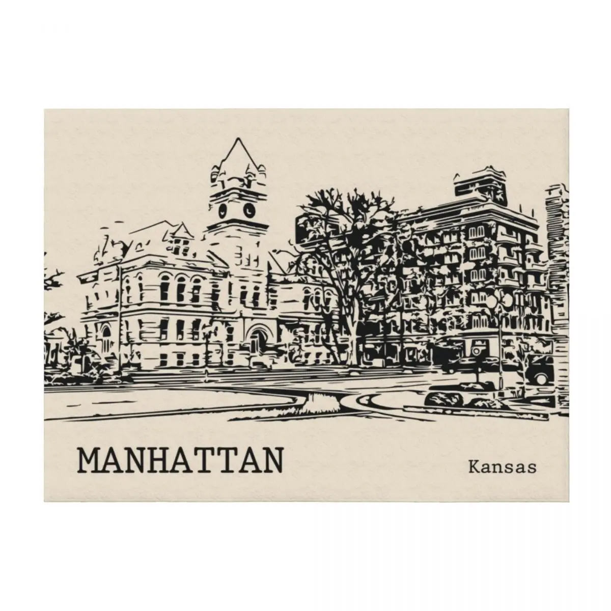 

Manhattan Kansas Throw Blanket Large Warm Sleeping Bag Blankets