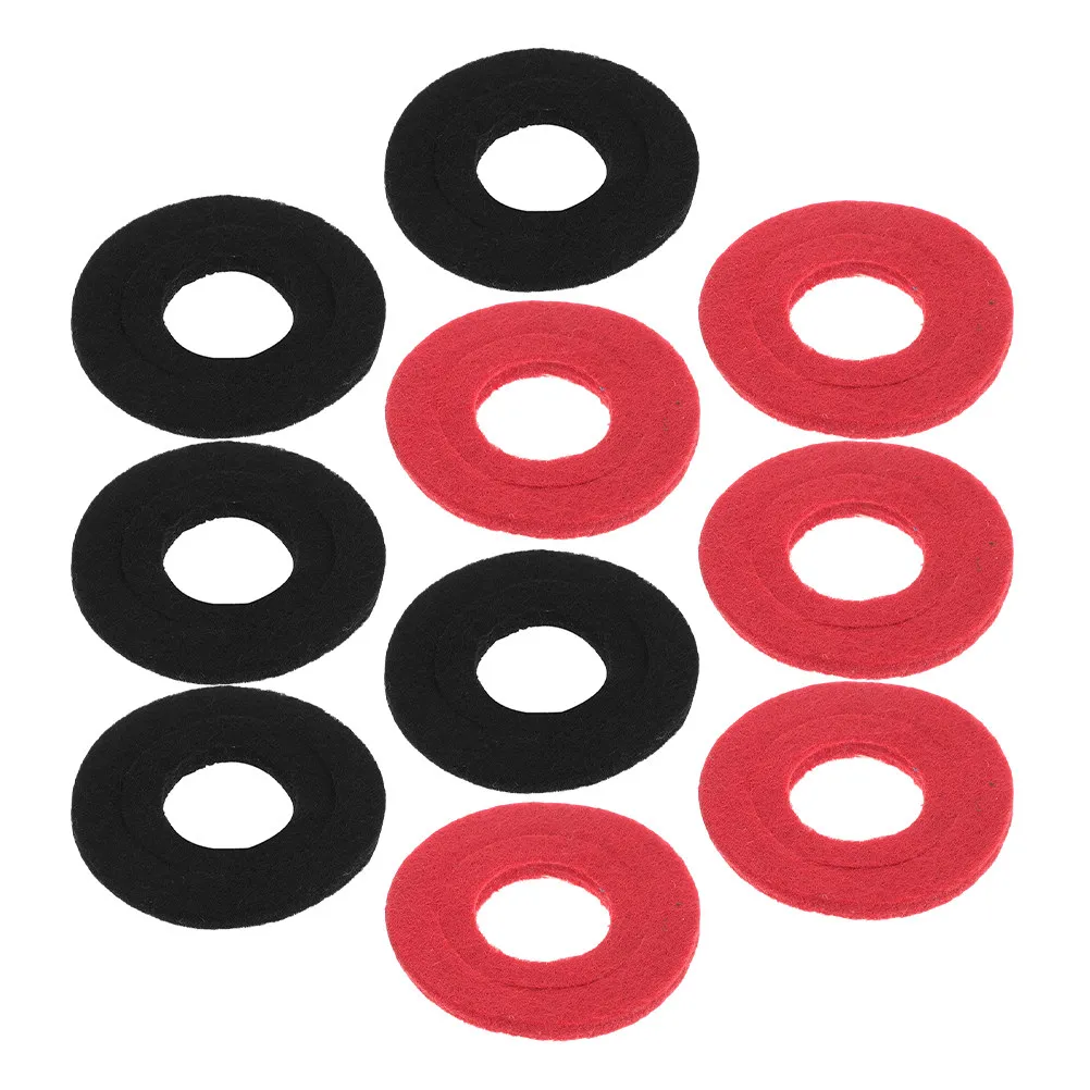 10Pcs Automotive Battery Terminal Felt Washers Protective Cushion Pads Shock Absorption Car Accessories Battery Clamp Washers