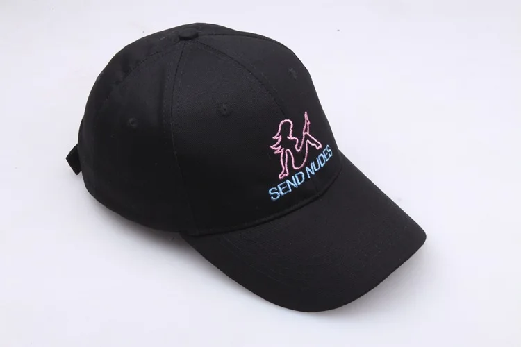 SEND NUDES Baseball Cap Fashion Cotton Embroidery Snapback Men High Quality Summer Dad Hat Male Kpop Sports Dropship