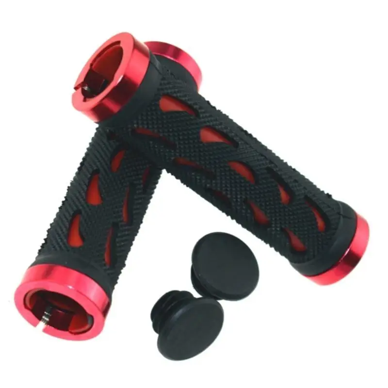 

R6FE 1 Pair Cyclings Handlebars Grip with End PlugsAntislip Soft Rubber Cover Bike Handle Grip Cover Bicycles Handlebars Grip