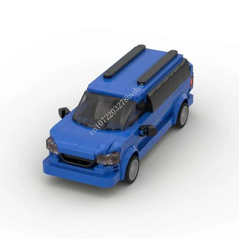 MOC Speed Champions City Car décennie s de Construction pour Enfants, Modèle de Véhicule Commercial Économique, Briques, Assemblage DIY, Jouets Cadeaux de Vacances