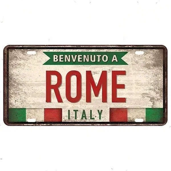 Retro National flagge Metall Zeichen Aluminium pl er Küche Garage Club Bar Pub Zauberstab dekoration