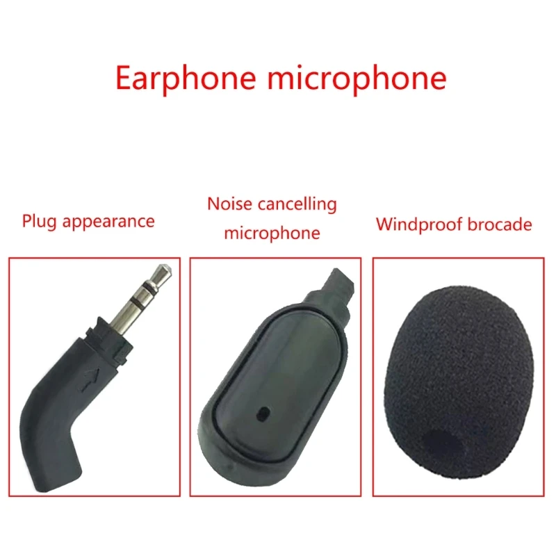 Replacement for RECON Gamings Headsets 2.5mm Detachable Unidirectional Game Boom Microphones