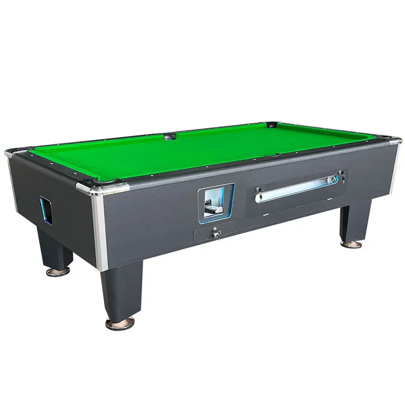 

Commercial 8-foot coin pool table, American black eight pool table