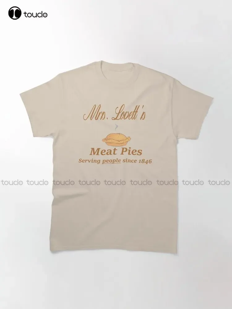 Sweeney Todd - Mrs. Lovett'S Meat Pies Trending T-Shirt Custom Aldult Teen Unisex Digital Printing Tee Shirts Custom Gift Xs-5Xl