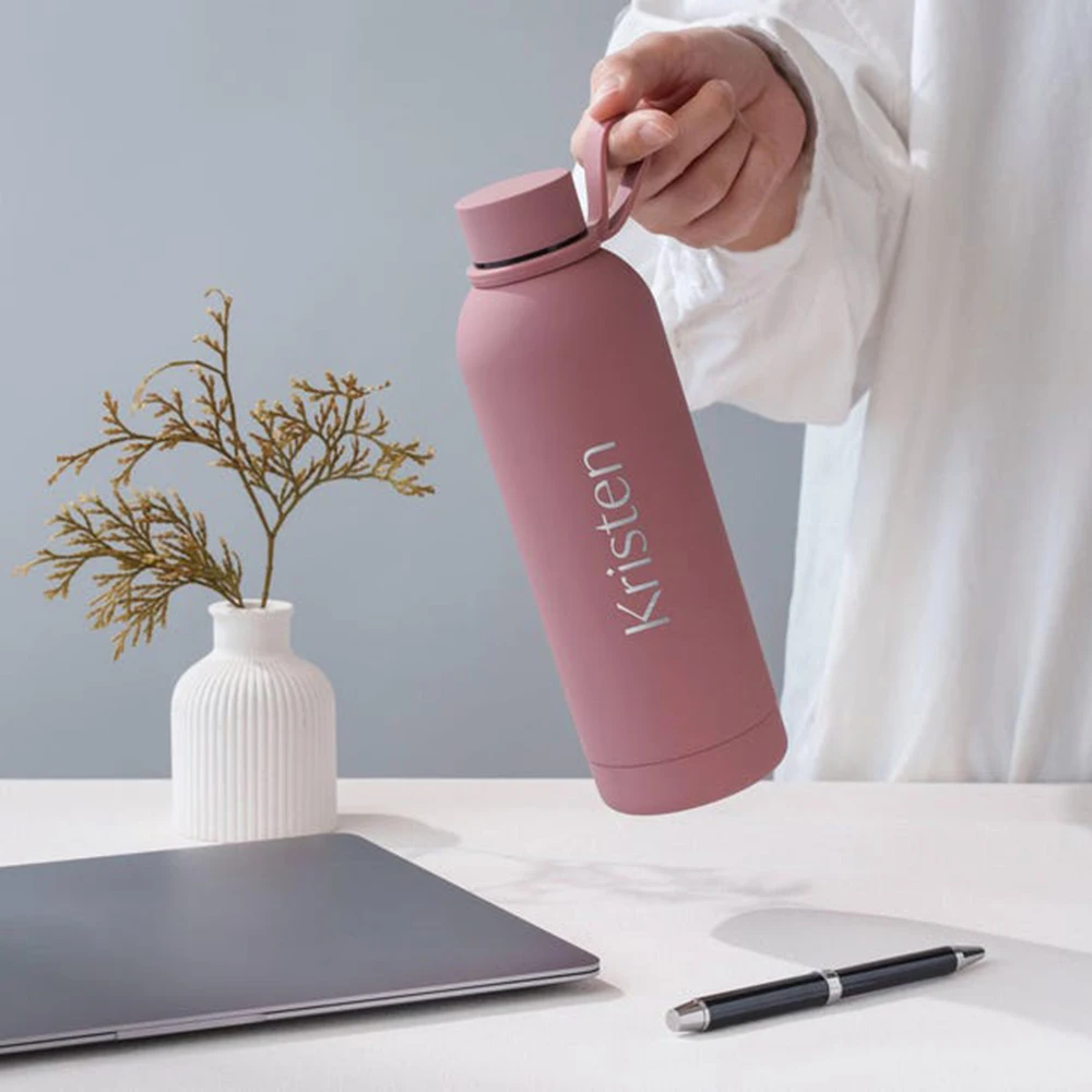 

17 oz Engraved Insulated Tumbler Stainless Steel Personalized Gift for Her Valentines Present for Girlfriend Wife Leak Proof