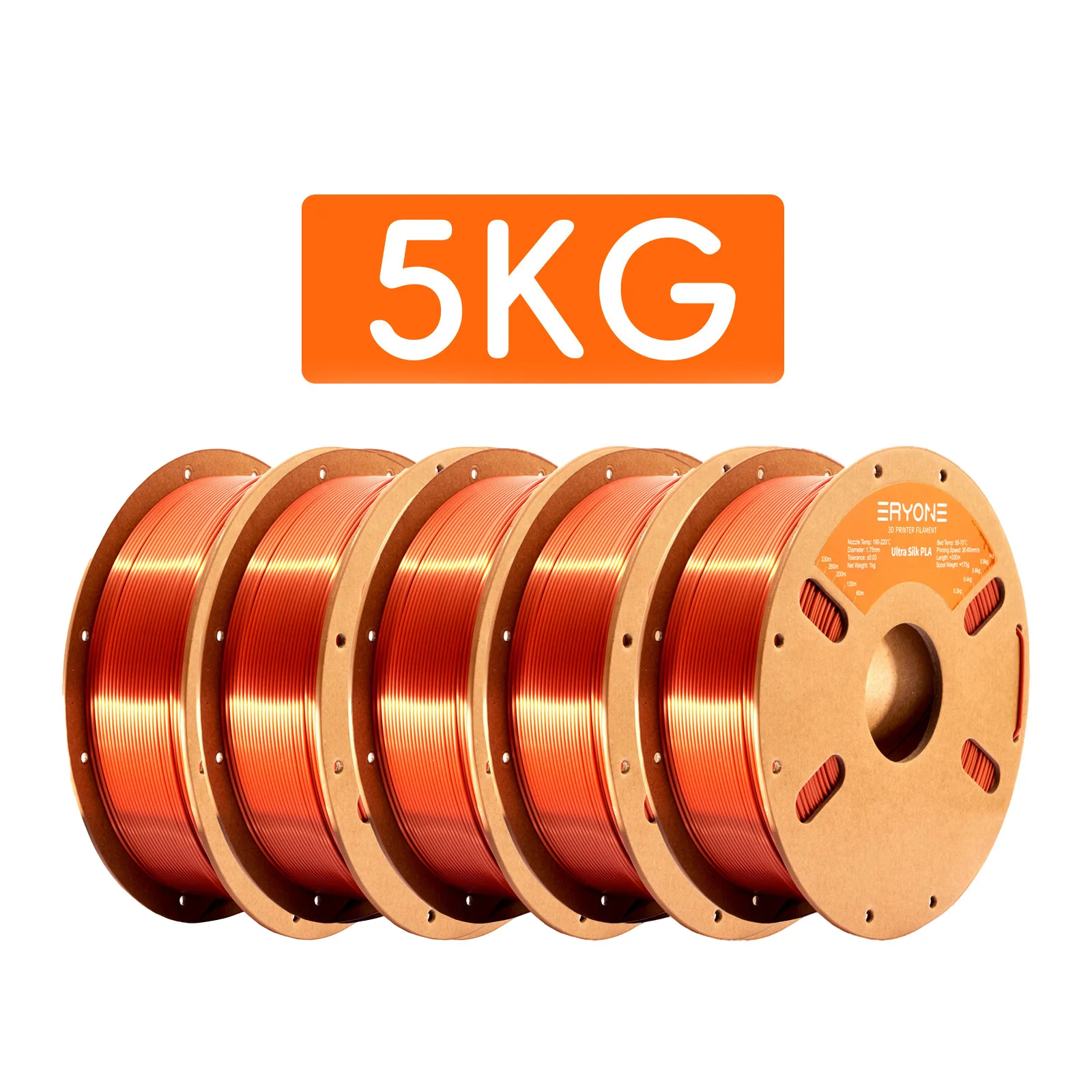 Eryone 5KG Promotie Ultra SILK PLA Filament 3D-printen 1/3/5/10KG 1.75mm Voor 3D-printer Hoge Kwaliteit Snelle levering