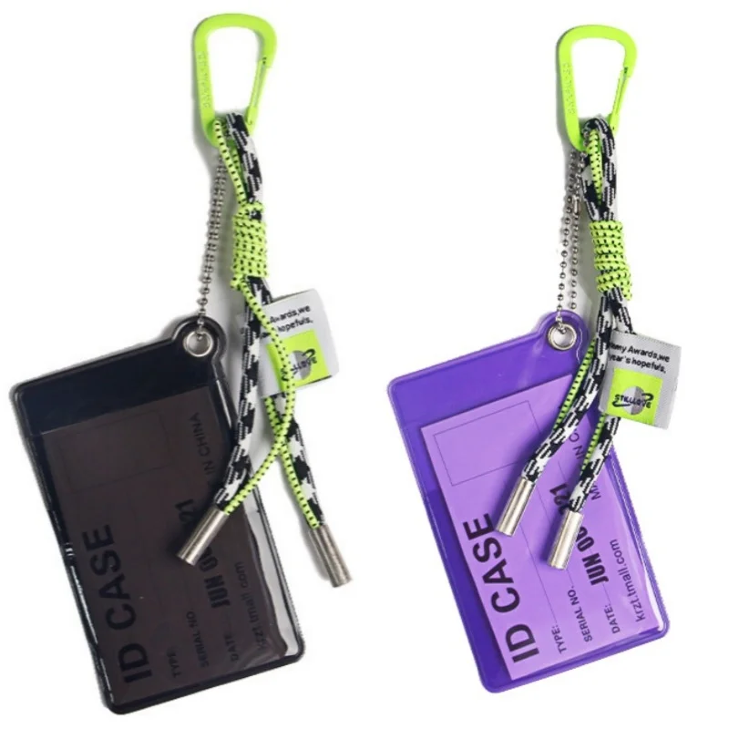 Card Protector Keychain Sleeves Clear PVC Waterproof Medical/Credit Card Bag Pendant,Business/Social Security Card Protector