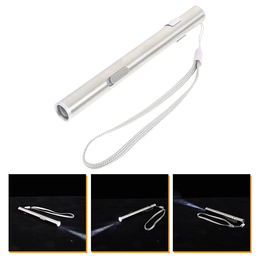 

2Sets Medical Flashlight LED Pen Light Compact Pocket Clip for Nurse Doctor Pupil Lamp Oral Examination USB Rechargeable