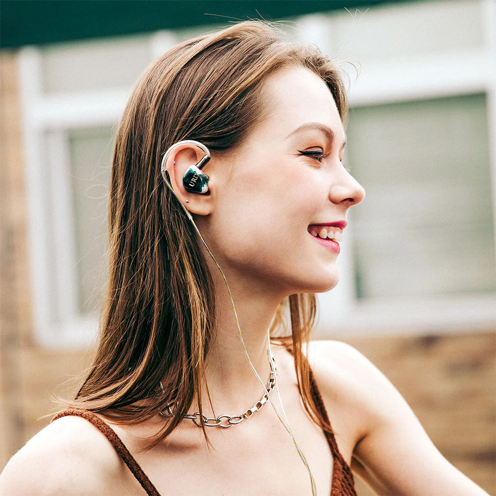 Kinera URD HIFI In Ear IEMs Earphone 2EST+ 2 DD+1 BA IEMs Hybrid Drivers with 2.5/3.5/4.4mm 2Pin Plug 0.78mm Detachable Cable