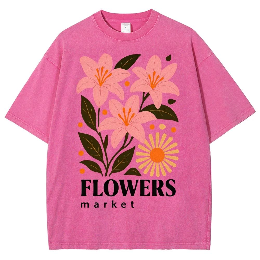 

Romantic Floral Bouquet Print with Fun Slogan, Y2k Graphic Tee,Elegant & Artistic, Soft Fabric for Refined Casual Looks