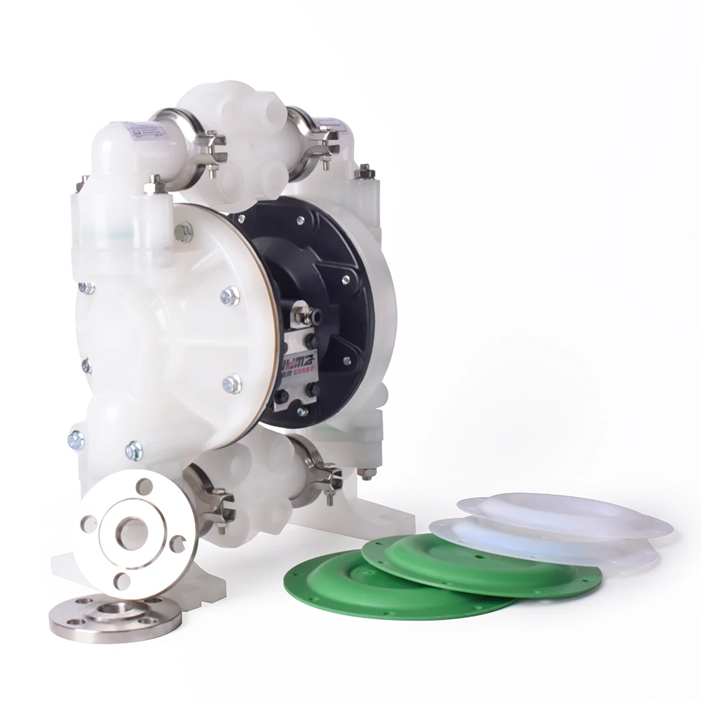 pp مضخة الحجاب الحاجز البلاستيكية الهوائية 1 "مقاومة للتآكل لهندسة المواد الكيميائية مضخة الحجاب الحاجز البلاستيكية الهوائية