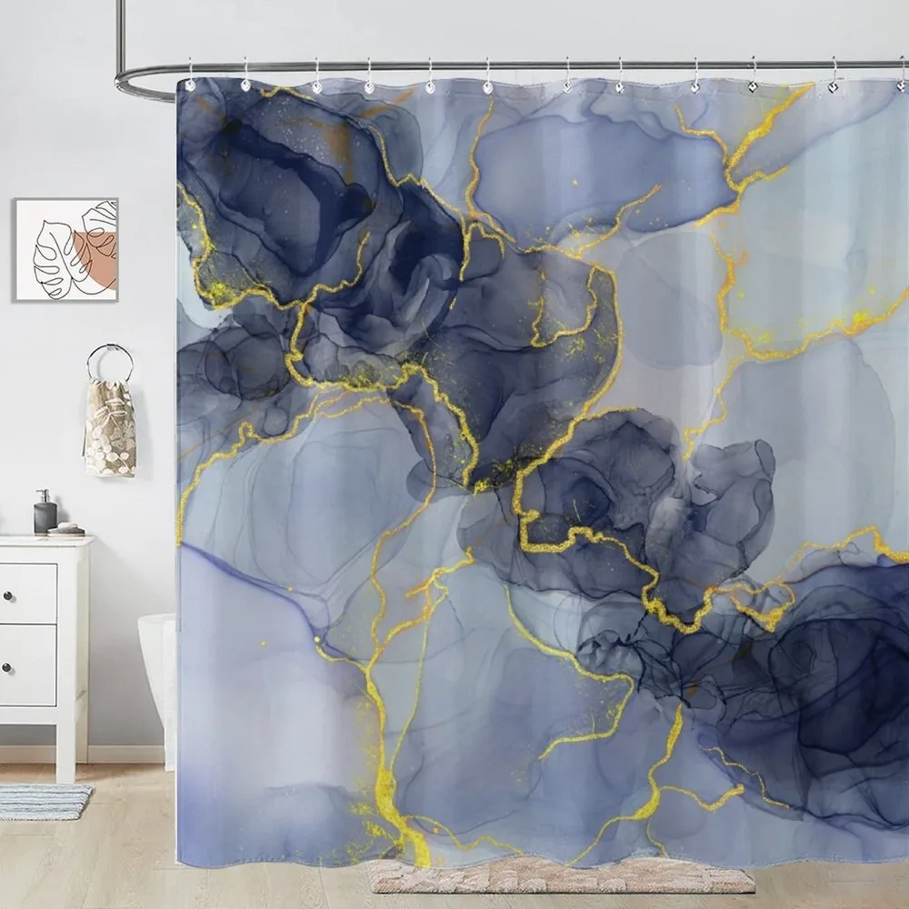 

Мраморная современная абстрактная моющаяся грязеотталкивающая занавеска для душа насадка для душа водонепроницаемая полиэстеровая занавеска для ванны для домашнего декора