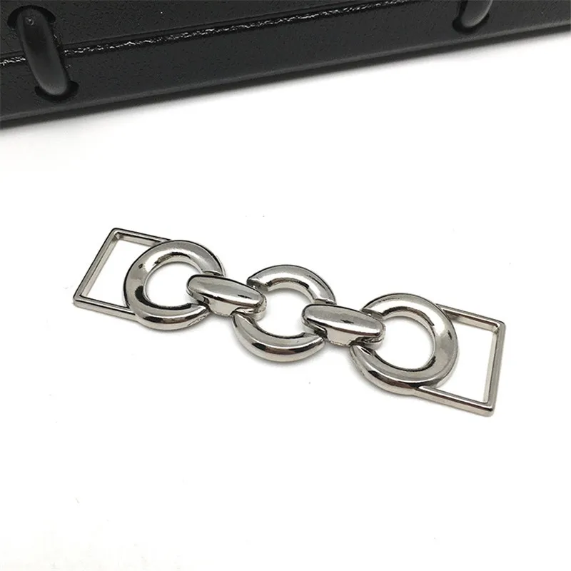 Metal Extender Replacement Connector O Ring Chain with Clasp for Women Handbag Shoes Cloth Pants Decoration DIY Accessories