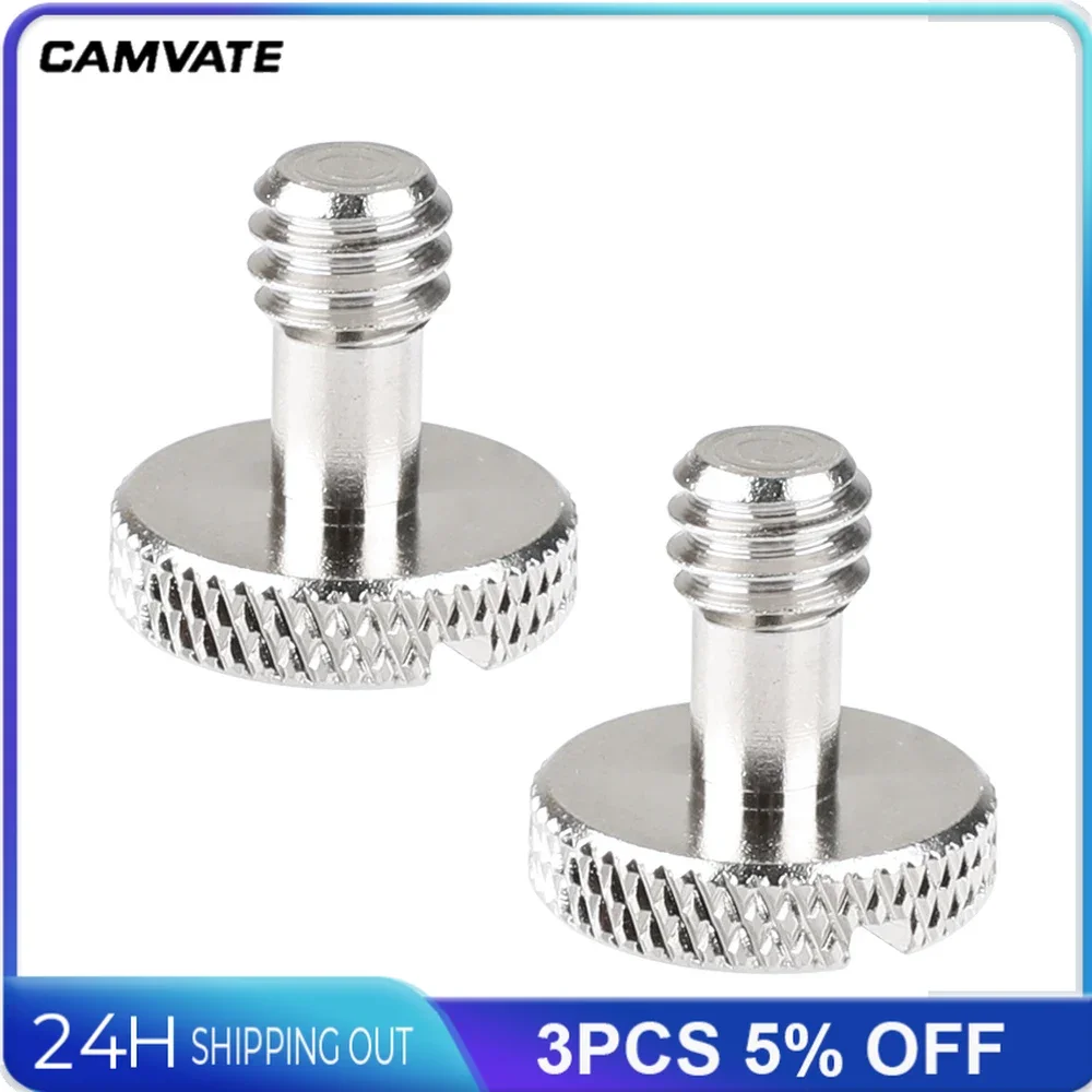 CAMVATE 2 Pieces Replacement Screw Set With Standard 1/4