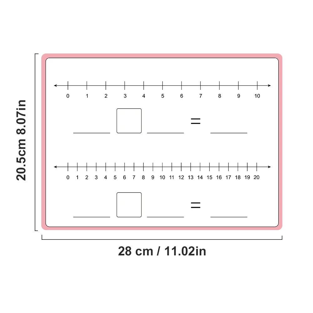 Double Sided Dry Erase Place Value and Number Bonds Handwriting Practice Boards Math Manipulative Teaching Aids Montessori